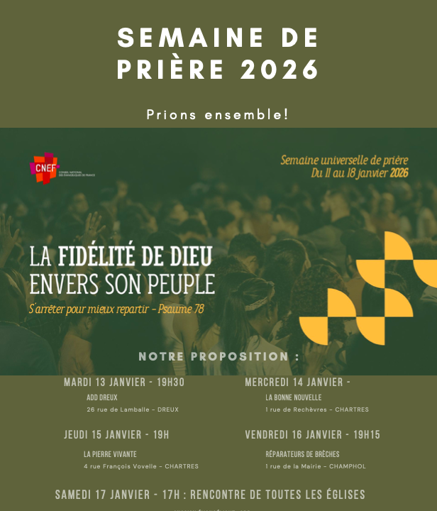 Semaine de prière 2026 du CNEF : prions ensemble !